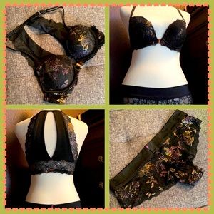 2/$30 Victoria’s Secret Push Up Bra Panty Black